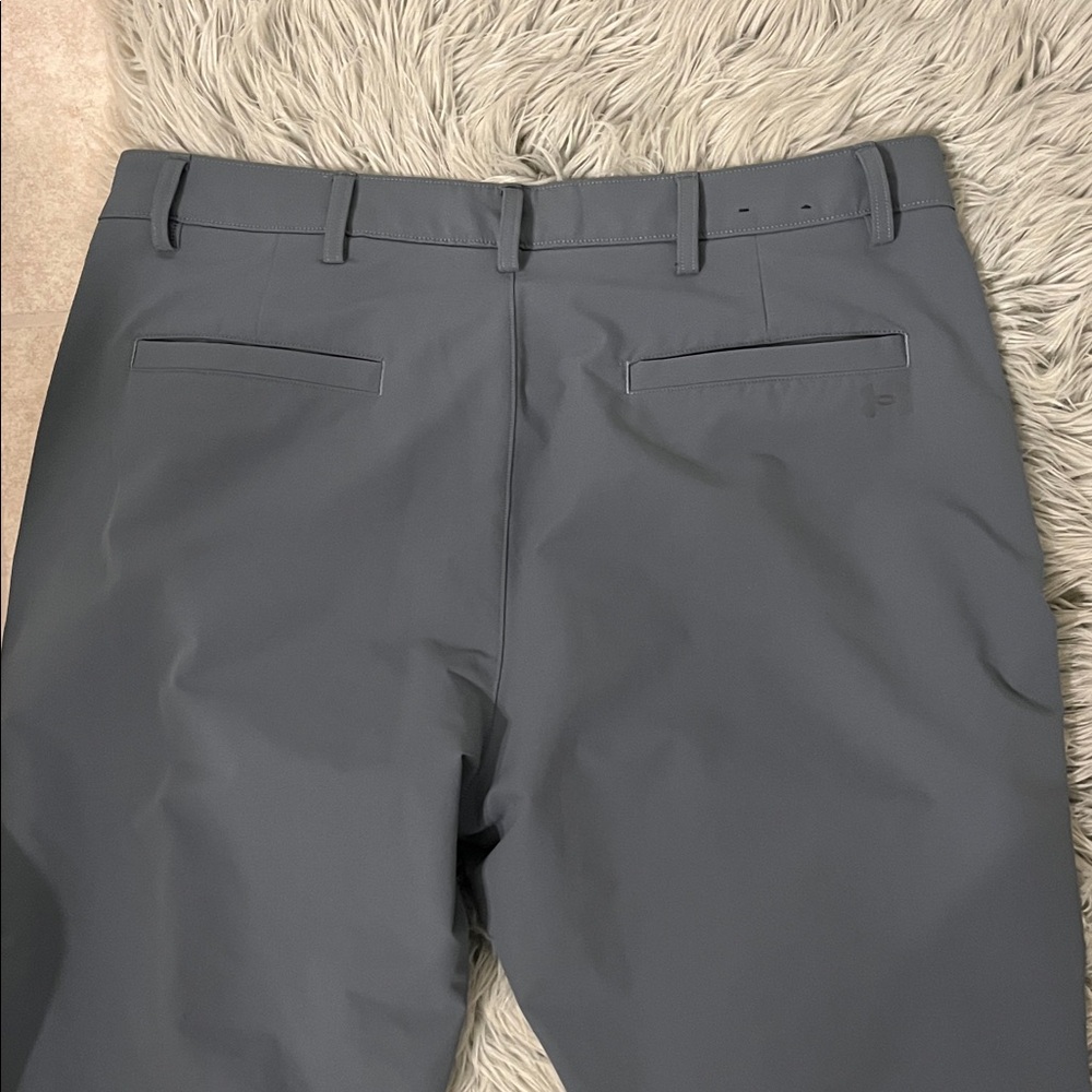 Under Armour Men's Charcoal Flat Front Performance Shorts